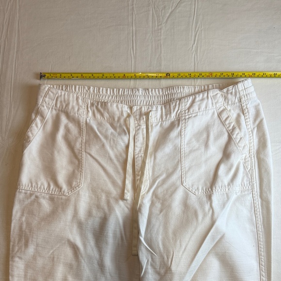 J. Crew Women's  Off-White Elastic Waist Drawstring Pants Size XXL - Picture 8 of 14